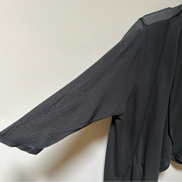 Lurdes Bergada~Summer Collection Asymmetrical Drape Cotton Jersey Top size Large - Picture 5 of 16